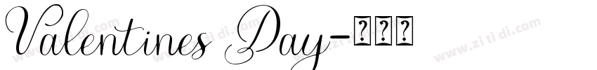 Valentines Day字体转换